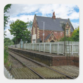 Rawcliffe Railway Station Vierkante Sticker (Voorkant)