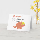 Rawer betekent: Ik hou van je Kaart (Gele Bloem)