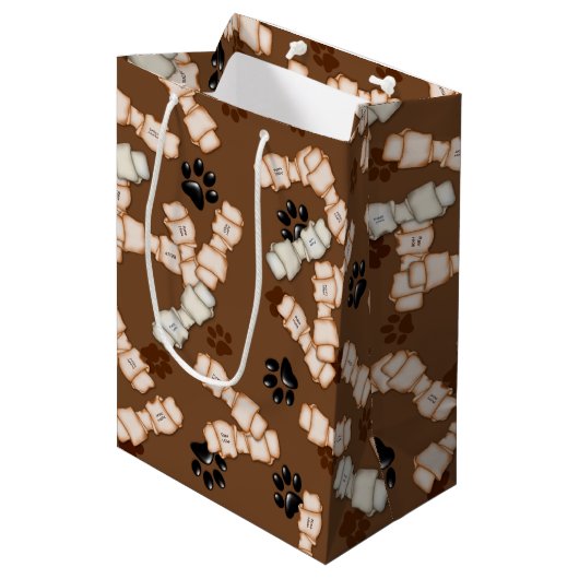 Rawhide Dog Botten-GIFT BAG M Medium Cadeauzakje (Voorkant Gekanteld)