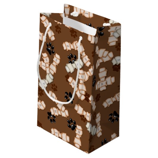 Rawhide Dog Botten-GIFT BAG S Klein Cadeauzakje (Achterkant Gekanteld)