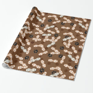 Rawhide Dog Botten-GIFT WRAPPING PAPER Cadeaupapier