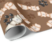 Rawhide Dog Botten-GIFT WRAPPING PAPER Cadeaupapier (Rol Hoek)