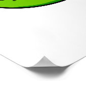 Rawk En Roll Grappige Rocker Dinosaurus Pun Poster (Hoek)