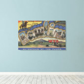 Rawlins, Wyoming - grote letterscènes Canvas Afdruk (Insitu (Houten vloer))