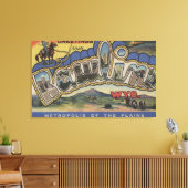 Rawlins, Wyoming - grote letterscènes Canvas Afdruk (Insitu (Woonkamer))