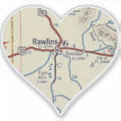 Rawlins Wyoming  Map Sticker (Voorkant)