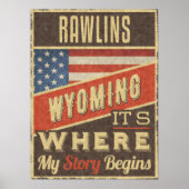 Rawlins Wyoming Poster (Voorkant)