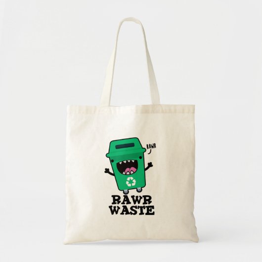 Rawls Waste Funny Garbage Pun Tote Bag (Voorkant)