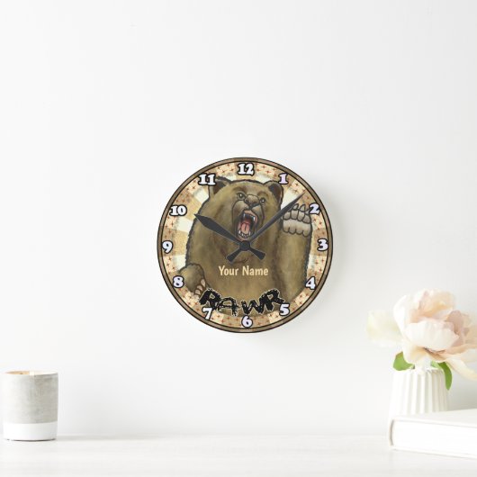 Rawr Beer clock Ronde Klok (Huis)