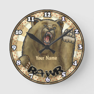 Rawr Beer clock Ronde Klok