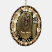 Rawr-Beer Keramisch Ornament (Rechts)