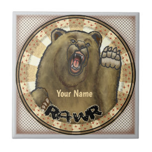 Rawr-Beer Tegeltje
