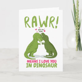 Rawr betekent dat ik van je hou in de dinosaurusVa Kaart