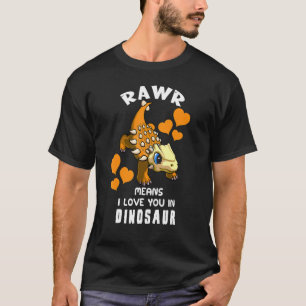 Rawr betekent dat ik van je hou in Dinosaur Baby A T-shirt