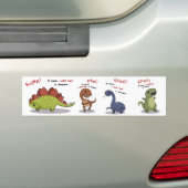 Rawr betekent dat ik van je hou in Dinosaur Bumpersticker (Op auto)