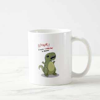 Rawr betekent dat ik van je hou in Dinosaur Koffiemok
