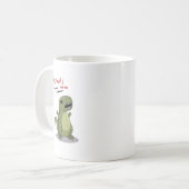 Rawr betekent dat ik van je hou in Dinosaur Koffiemok (Voorkant links)