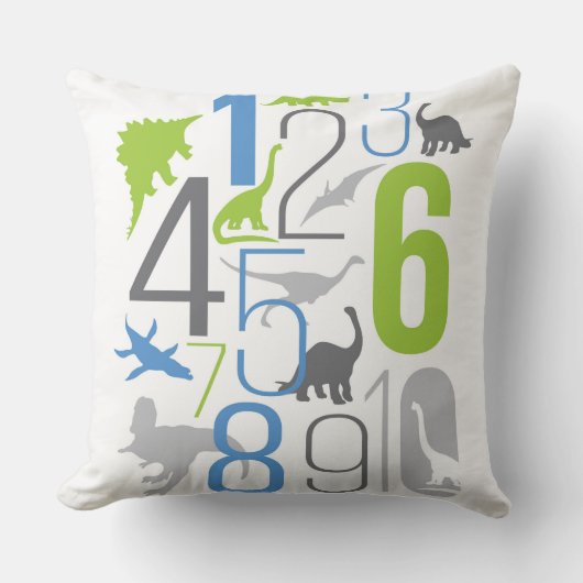 Rawr betekent dat ik van je hou in Dinosaur Pillow Kussen (Voorkant)