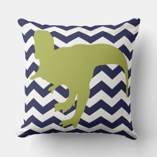 Rawr betekent dat ik van je hou in Dinosaur Pillow Kussen (Voorkant)