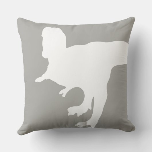 Rawr betekent dat ik van je hou in Dinosaur Pillow Kussen (Achterkant)