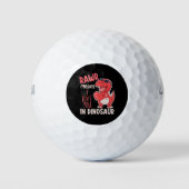 Rawr betekent dat ik van je hou in Dinosaur Valent Golfballen (Voorkant)