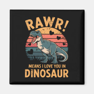 Rawr betekent dat ik van je hou in dinosaurus Vale Magneet