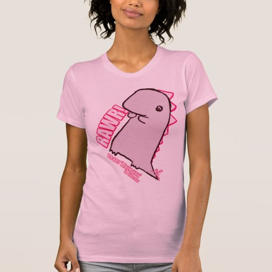 "RAWR! betekent 'Ik hou van je' in dinosaurus. T-shirt (Voorkant)