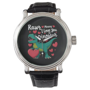 Rawr Betekent Ik Hou Van Jou In Dinosaur T Rex Val Horloge