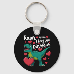 Rawr Betekent Ik Hou Van Jou In Dinosaur T Rex Val Sleutelhanger