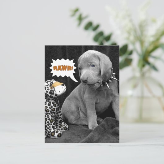 Rawr Briefkaart (Staand voorkant)