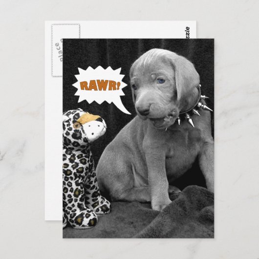 Rawr Briefkaart (Voorkant / Achterkant)