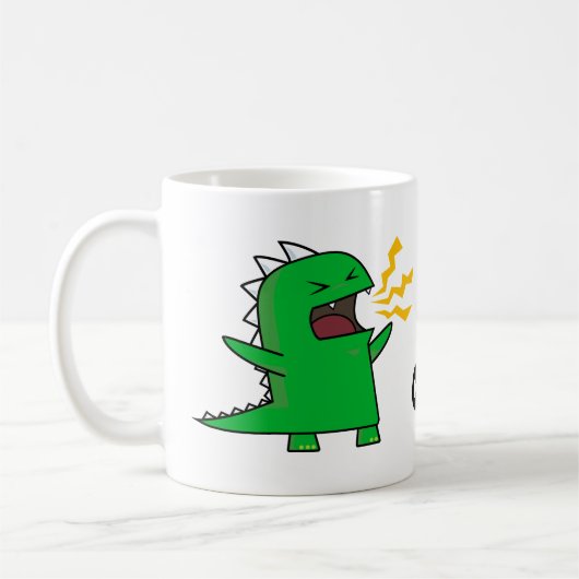 RAWR Dino - aanpasbaar! Koffiemok (Links)