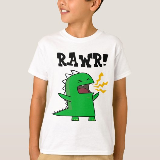 RAWR Dino - aanpasbaar! T-shirt (Voorkant)