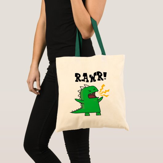 RAWR Dino - aanpasbaar! Tote Bag (Voorkant (product))