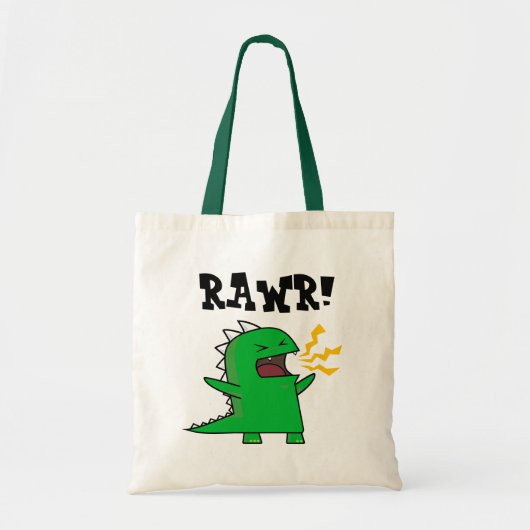 RAWR Dino - aanpasbaar! Tote Bag (Voorkant)
