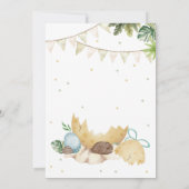 Rawr Dino Baby shower Kaart (Achterkant)