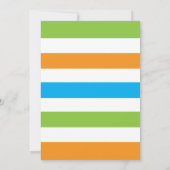 Rawr Dinosaur Boy Birthday Party Invitation Kaart (Achterkant)