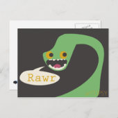 Rawr Dinosaur Briefkaart (Voorkant / Achterkant)