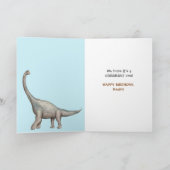 RAWR! Dinosaur Kids Birthday Card Feestdagen Kaart (Binnen)