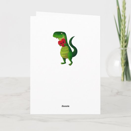 RAWR Dinosaur Liefde Kaart (Achterkant)