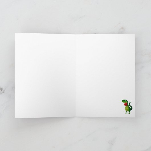 RAWR Dinosaur Liefde Kaart (Binnen)