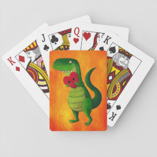 RAWR Dinosaur Love Pokerkaarten