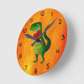 RAWR Dinosaur Love Ronde Klok (Hoek)
