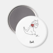 Rawr dinosaur! magneet (Voorkant / Achterkant)