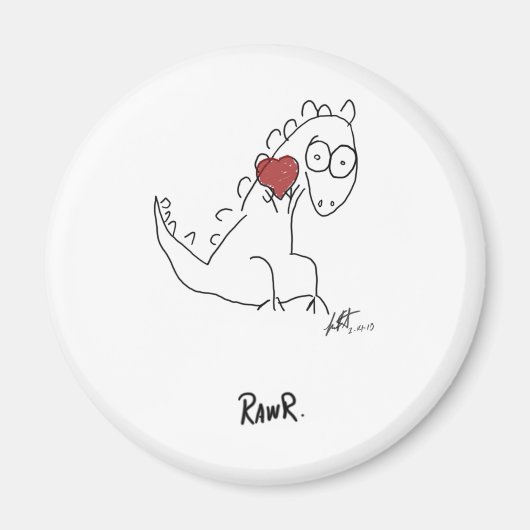 Rawr dinosaur! magneet (Voorkant)