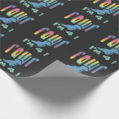 Rawr Dinosaur T Rex Dinosaur Cadeaupapier (Hoek)