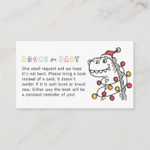 RAWR! Dinosaur Winter Christmas Coed Baby shower