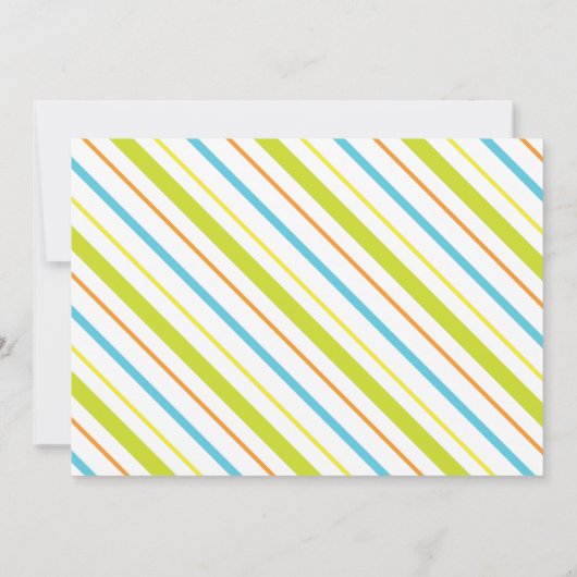 RAWR Dinosaurus Verjaardagsfeest Uitnodiging (Achterkant)