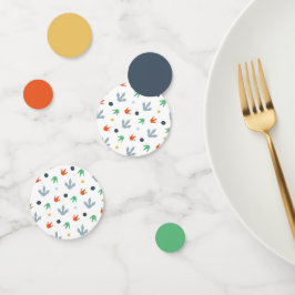 Rawr Dinosaurus Voet Print Verjaardagstabel Confetti