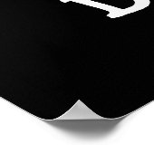 Rawr Dough Funny Food Pun Dark BG Poster (Hoek)